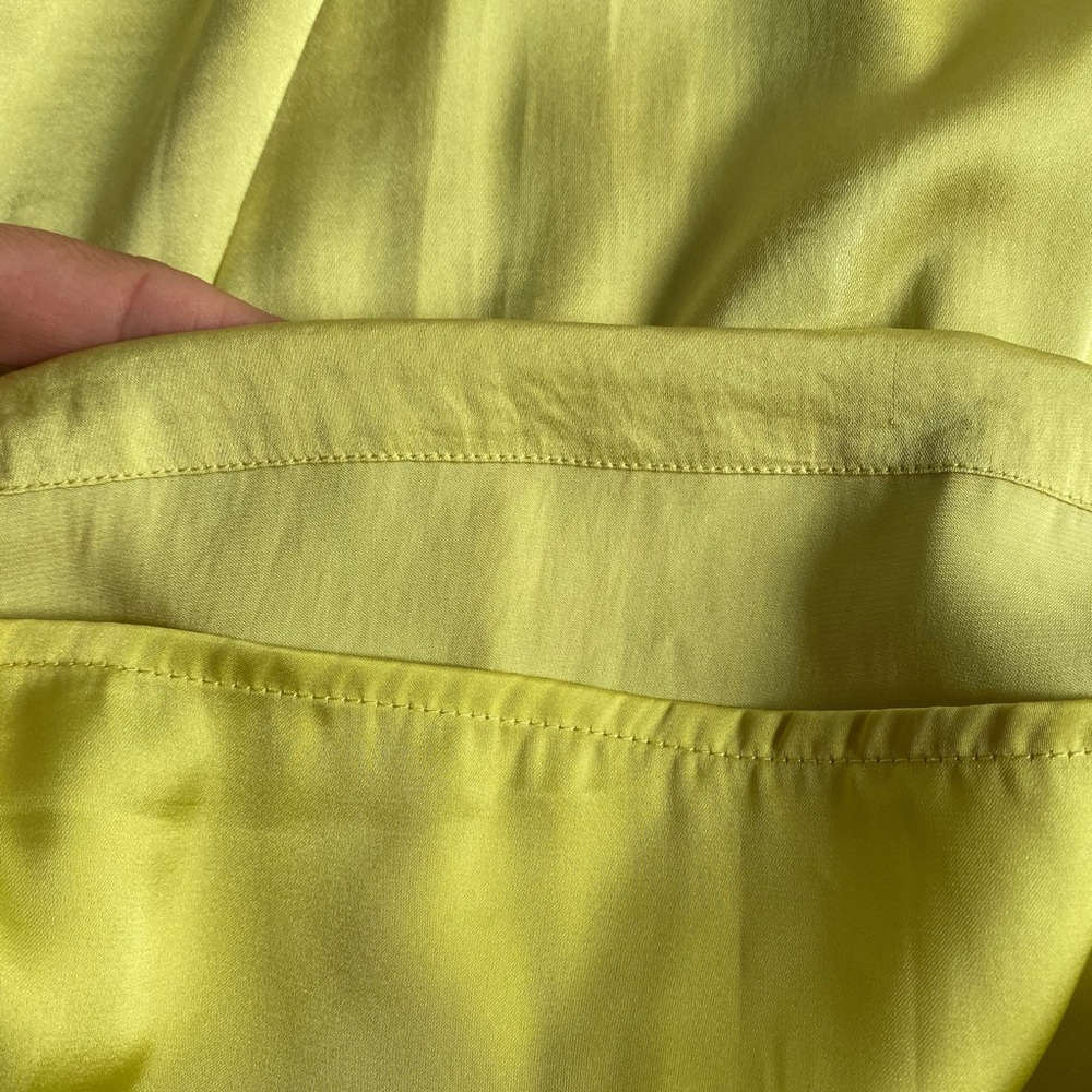 🎾 HM LIME GREEN SILKY SUMMER DRESS! - Picture 8 of 11
